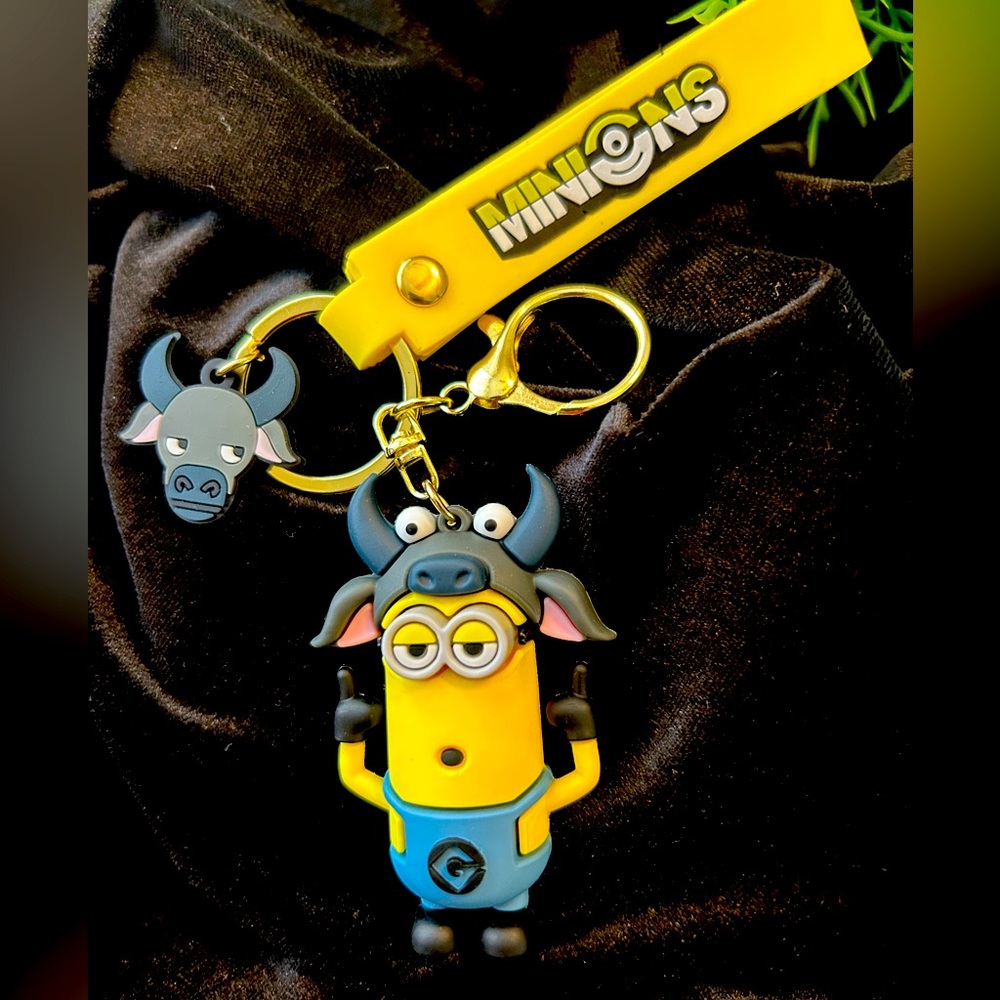 MINIONS COW THEME KEYCHAIN